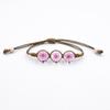 Pulseira de flor seca tecida à mão flor de pêssego Narciso flor de cerejeira joias simples Mori flor eterna fresca menina