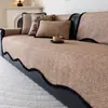 Cojín de sofá con borde ondulado estilo crema 2026 nuevo modelo chenilla funda de cojín para asiento de sofá universal para todas las estaciones venta al por mayor