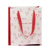 Nueva Bolsa de Tote de Papel Blanco, Bolsa Roja 520 para Empaque de Regalo, Bolsa de Regalo para el Festival Qixi, Bolsa de Compras de Cartón Engrosado
