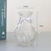 Atacado simples europeu transparente vaso de vidro rico flores de bambu arranjo de flores artesanato vaso decoração da sala de estar