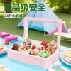 Caja Isotérmica de Epp Grado Alimenticio 24L Pastel Tiramisú Polvo de Hielo Helado Puesto Comercial al Aire Libre Vehículo Refrigerado Montado