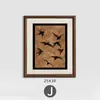 Conjunto de arte de parede para sala de estar estilo francês vintage, hall de entrada de luxo, sala de jantar, pintura decorativa para aparador, mural para quarto modelo de hotel