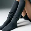 Calcetines Altos, Calcetines Hasta la Rodilla, Medias Antideslizantes de Otoño e Invierno para Mujer, Calcetines Altos Protectores de Rodilla para Primavera y Otoño, Estilo Nuevo Versátil, Aspecto Adelgazante
