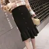 Slimming Versatile Knit Skirt for Women 2026 Autumn and Winter New Fashion Korean Style Lazy Style Solid Color Elegant Hip-Hugging Half Skirt