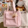 Bonito bolso bandolera para mujer, nuevo estilo japonés, dulce, de gran capacidad, portátil, bolso de hombro ligero y combinable, bolso de mano para estudiantes, moderno