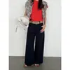 Icciicc Presenta Ocho Colores, Estilo Casual Coreano Sencillo, Corte Holgado, Pantalones de Pierna Ancha Adelgazantes, Guangzhou Shisanxing 1964