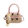 Bolso Cuadrado Pequeño de Mano de Moda de Gama Alta para Mujer Verano 2024 Bolso de Hombro Casual Estilo Coreano Mochila Cruzada Linda