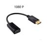 Cabo HD Adaptador Displayport para HDMI Cabo Grande Dp para HDMI Fêmea Banhado a Ouro 1080P 4K