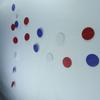 Decoración de fiesta con forma de estrella redonda de cinco puntas para el Día de la Independencia de los Estados Unidos, Día Nacional, guirnalda de banderas, papel a juego, bandera de cuerda roja, blanca y azul.