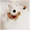 [Solo Ropa] Ropa para Cachorros West Highland Accesorios Lindos Suéter Sombrero Set de Abrigo