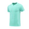 Camiseta de Corrida Esportiva de Nylon Seda Gelo Masculina Gola Vertical Meio Zíper Cor Sólida Roupas de Fitness Treino Elástico Secagem Rápida