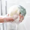 Bolas de baño grandes de dos colores Flor de baño bola de baño frotar la espalda Flor de baño bola de baño de combinación de colores súper suave bola de baño al por mayor