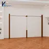Nuevo Estante de Exhibición para Tienda de Ropa, Estante Lateral para Colgar Ropa de Mujer Montado en la Pared, Perchero de Pie, Estante de Exhibición de Ropa de Acero Inoxidable