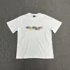 Comercio Exterior Transfronterizo Al por Mayor Serie Básica Marca de Moda Camiseta de Manga Corta con Estampado de Logo de Letra Fantasma