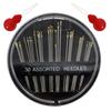 Nuevo 30 piezas/placa aguja de coser a mano negra + enhebrador costura doméstica costura a mano caja de costura accesorios traje fábrica mayoreo