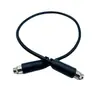 Cable Adaptador de Audio Negro de 3.5mm Hembra a Hembra Computadora Amplificador Audio Coche Aux 3.5 Conversión de Conexión Cable de Extensión