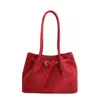 Bolso de gamuza para mujer, gran capacidad, nuevo bolso de hombro vintage esmerilado otoño e invierno 2026, bolso tote de alta gama para el trabajo