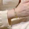 Pulsera Vibrante de Arcoíris con Cuentas para Verano, Diseño Versátil con Contraste de Colores Frescos, Ideal para el Uso Diario, Estilo Femenino, Lujo Ligero, Pulsera de Nicho