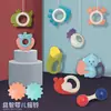 Exportación transfronteriza del sudeste asiático Traje de caja de regalo de sonajero para mano de bebé Juguetes para bebé recién nacido Pegamento para dientes Sonajero Regalo