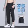 Pantalones de Hielo de Seda para Hombre 2026 Verano Pantalones Largos Pantalones Casuales Pantalones Deportivos Verano Sueltos Cómodos Delgados para Jóvenes
