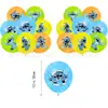 Versión Película Stitch Tema Cumpleaños Decoraciones Banner Bandera Pastel Set de Globos Transfronterizo