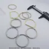 Accesorios de Diseñador Material Tamaño Grosor Forma Color Personalizable Aro sin Costuras Anillo de Acero Personalización Irregular sin Costuras