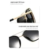 Óculos de Sol Aviador Polarizados para Homens Armação de Metal Quadrada Retrô Proteção UV 400 Lente TAC