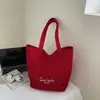 Bolsa de Lona de Gran Capacidad para Mujer 2025 Nueva Bolsa de Hombro Tipo Tote Coreana Ins Bolsa para Estudiantes Clase Viajero
