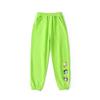 Pantalones deportivos para niños, primavera y otoño, nuevos pantalones deportivos coreanos para niños pequeños y medianos, pantalones deportivos bordados con dibujos animados, pantalones largos para niños.