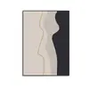Pintura Moderna Simples de Pendurar, Pintura para Hall de Entrada, Linhas Abstratas de Contorno Nórdico, Mural Personalizado, Pintura Decorativa para Corredor de Sala