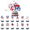 Decoración de fiesta del Día de la Independencia Americana transfronteriza de Amazon, adornos colgantes en espiral, pancarta de fiesta de panal, espiral