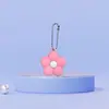 Colgante pequeño de flor de color dopamina impreso en 3D, accesorio de mochila lindo, accesorio para llavero de coche