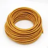 Venta al por mayor directa de fábrica alambre trenzado de color DIY lámpara araña cable de alimentación retro de 2 x 0.75 mm²
