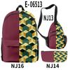 3D Transfronterizo Amazon Animación Gracias Guapo Mochila Escolar Mochila Bolso Cruzado Estuche para Lápices Juego de Tres Piezas Estampado