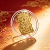 Pegatinas para Teléfono de Oro Puro 999 del Año de la Oveja, Pequeñas Pegatinas de Pan de Oro, Productos de Atracción para Transmisiones en Vivo de Tienda, Regalos de Fábrica