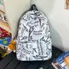 Mochila Escolar para Estudiantes Americanos, Calle Principal, Graffiti de Aspecto Caro, Mochila Trendy para Computadora, Diseño de Nicho, Mochila de Celebridad de Internet para Hombres