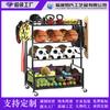 Garagem de Armazenamento de Equipamentos Esportivos Transfronteiriça Armazenamento de Bolas Rack de Treinamento de Arremesso de Futebol Basquete de 4 Camadas Armazenamento de Brinquedos Externo