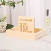 Tapa de Madera Maciza Caja de Madera Muestra de Marca Exhibidor de Perfumes Caja de Madera Puesto de Perfumes Sencillo Caja de Empaque de Almacenamiento
