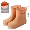 Botas de lluvia nuevas para mujer: estilos cortos, hasta la pantorrilla y escotados, con suelas antideslizantes, suelas gruesas, adecuados para lavar platos, duraderos, impermeables y cálidos