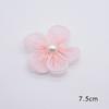 Acessórios de flores com borda de pérola Acessórios para o cabelo infantil Material semi-acabado Roupas Sapatos e meias Chapéu Bolsa Acessórios para animais de estimação