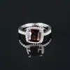 Anillo Cuadrado de Moda de Lujo de Alta Gama Estilo Nuevo Europeo y Americano Transfronterizo Anillo de Diamante Venta Caliente Mujeres Aliexpress Transfronterizo R820