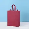 Bolsas de tela no tejida personalizadas con logo, impresión laminada, texto publicitario, bolsas de lona, bolsas ecológicas promocionales para la compra, hechas a medida