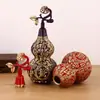 Adorno de Calabaza Roja China de la Fortuna en Latón, Tapa Abrible, Adecuado para Regalos de Apertura de Tienda, Decoración de Escritorio de Cobre