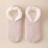 Zapatos y calcetines calcetines de lana de cordero calcetines de invierno para mujer con forro polar engrosados calcetines para dormir calcetines de suelo antideslizantes de silicona calcetines calentadores de pies