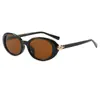 Gafas de Sol de Montura Ovalada de Moda Estilo Europeo y Americano Estilo de Celebridad Gafas de Sol para Mujeres y Hombres Retro Moda de Alta Gama t Marca