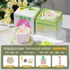Vela de Aromaterapia Flor Feliz Caixa de Presente para Plantar Pequena Planta em Vaso Presente Criativo de Aniversário Ornamento de Cera de Soja Processamento e Personalização