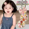 Lindos pasadores para el cabello de niños con diseños de flores, Pinzas para flequillo de princesa, Pegatinas mágicas de dibujos animados, Accesorios para el cabello frescos y dulces para niñas pequeñas