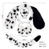 Venda Quente Transfronteiriça Amazon Halloween Tiara Infantil Orelhas de Cachorro Dálmata Fofa de Pelúcia Engraçada Adereço de Cabeça de Cachorro