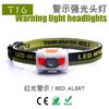Fábrica de Origen Especial Transfronterizo Portátil Plegable Headwear Resaltar Advertencia LED Linternas de Pila Seca