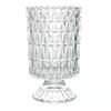 Copo de Cristal Vermelho Líquido Francês em relevo vidro transparente Vaso Rosa lírio sala de estar desktop Decoração de Vaso de Vidro